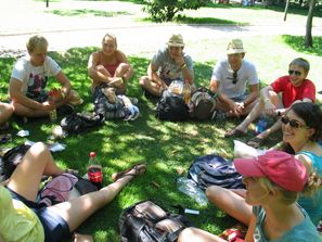 Die Fliedener Gruppe bei der Siesta im Retiro-Park